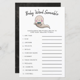 Niedliches Boy Ghost Baby Word Scramble Game