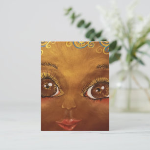 niedliches Braun  Postkarte