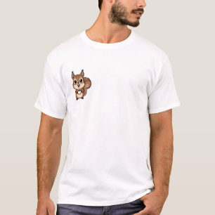 Niedliches braunes Eichhörnchen-Cartoon T-Shirt