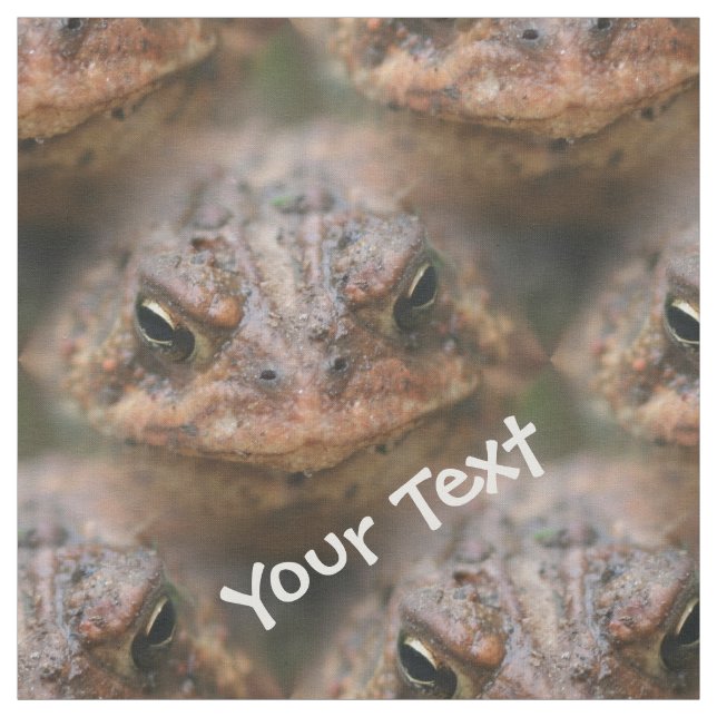 Niedliches braunes Toad-Gesicht Tiermuster Stoff (Muster)