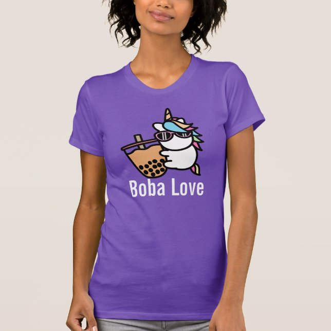 Niedliches Bubble Tee & Unicorn (Vorderseite)