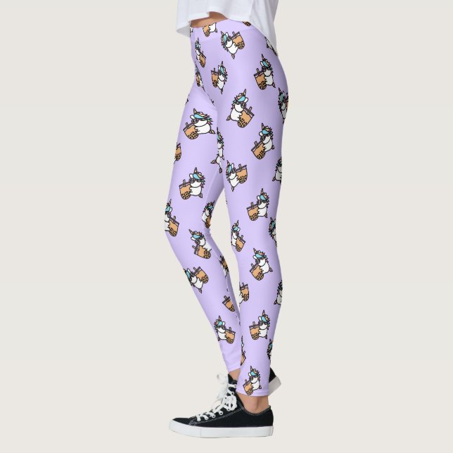 Niedliches Bubble Tee & Unicorn Leggings (Links)