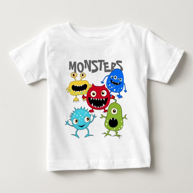 Niedliches Bündel Monster-Säuglings-T-Shirts Baby T-shirt (Vorderseite)