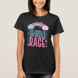 Niedliches Bündel von unfokussierter Rage Funny Pa T-Shirt