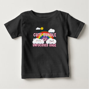 Niedliches Bündel von unfokussierter Wut Baby T-shirt