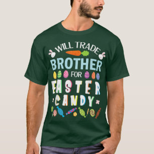 Niedliches Bunnies-Gesicht wird Brother für Ostern T-Shirt