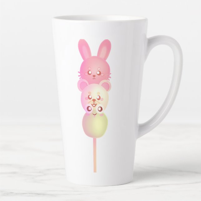 Niedliches Bunny, Bär und Frosch Dango Glosso Post Milchtasse (Rechts)