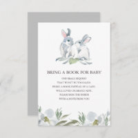 Niedliches Bunny Book für Baby Insert Card