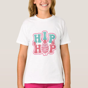 Niedliches Bunny Egg Hunt Hip Hop Happy Osterfest T-Shirt