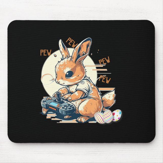 Niedliches Bunny Gaming Kids Boys Girls Anime Vide Mousepad (Vorne)