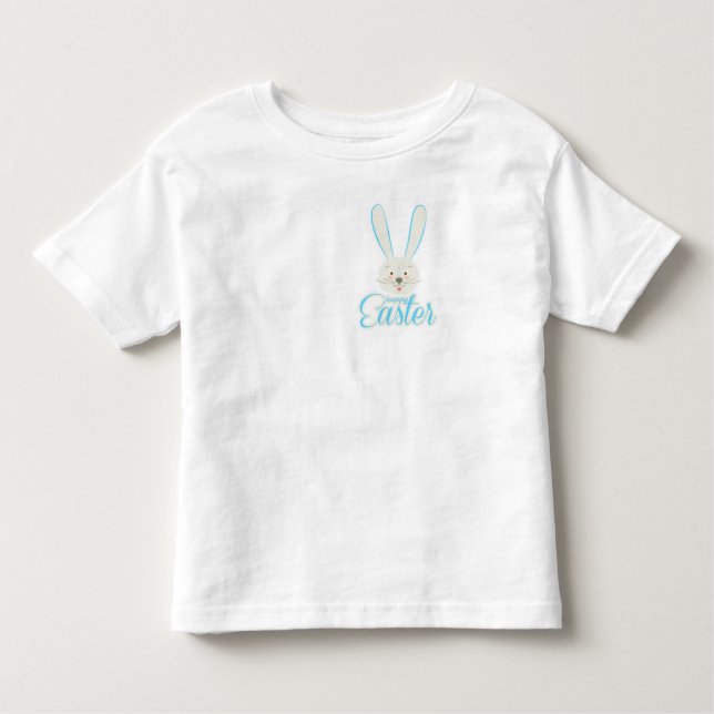 Niedliches Bunny Happy Ostereier Hunt Party Frühja Kleinkind T-shirt (Vorderseite)
