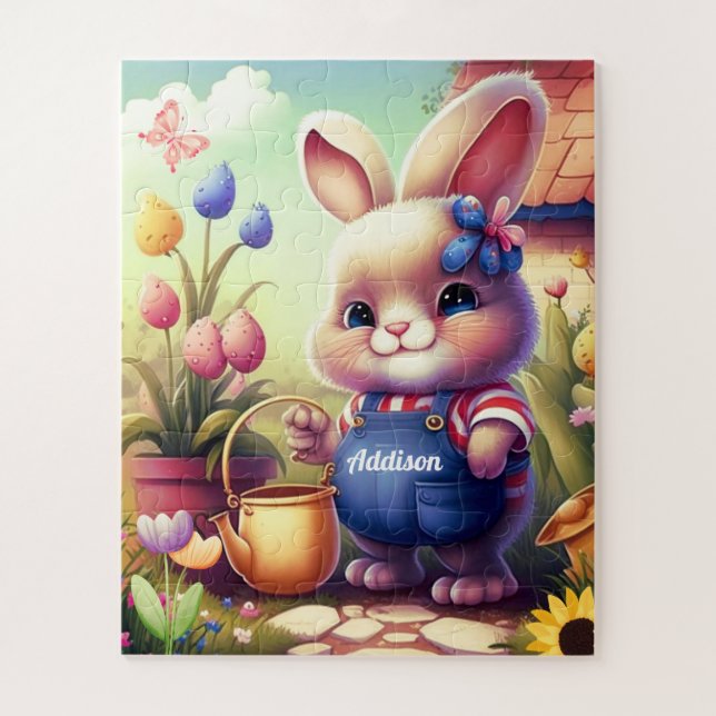 Niedliches Bunny Kid Puzzle (Vertikal)