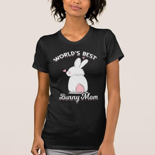 Niedliches Bunny Mama Rabbit Lover Mama T-Shirt (Vorderseite)