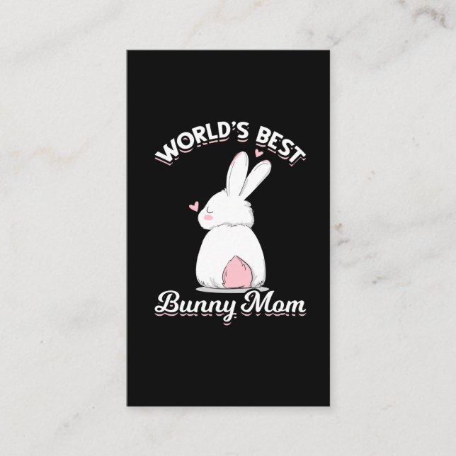 Niedliches Bunny Mama Rabbit Lover Mama Visitenkarte (Vorderseite)