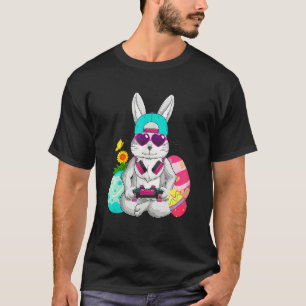 Niedliches Bunny Playing Video Game Game Happy Ost T-Shirt