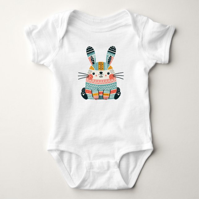 Niedliches Bunny Rabbit Baby Strampler (Vorderseite)