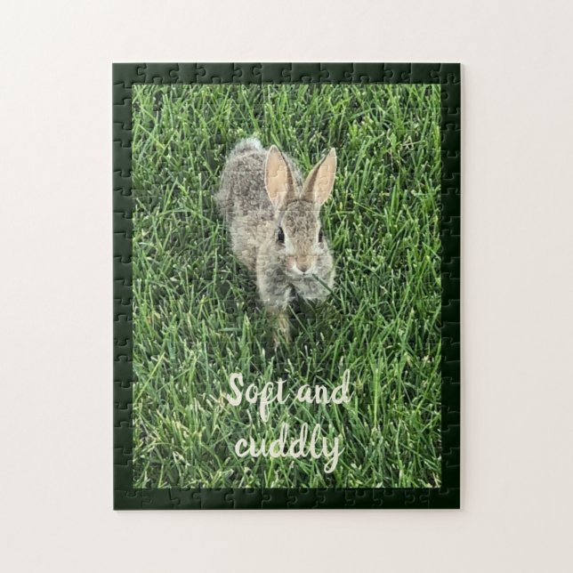 Niedliches Bunny Rabbit Foto Puzzle (Vertikal)