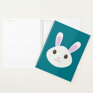 Niedliches Bunny-Rabbit-Notebook Planer