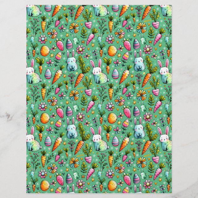 Niedliches Bunny Themes Osterbuch (Vorderseite)