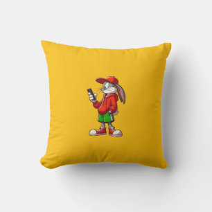 Niedliches Bunny Throw Kissen ästhetisches Kaninch