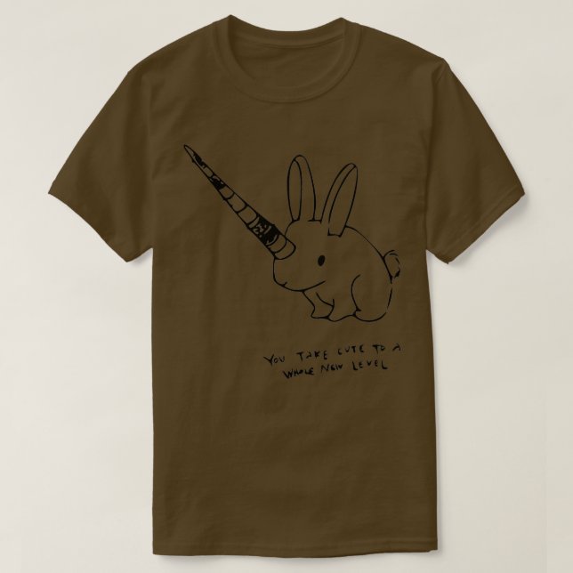 Niedliches Bunny Unicorn essenziell T-Shirt (Design vorne)