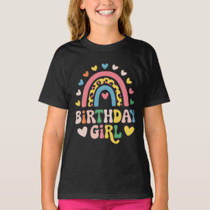 niedliches bunter Geburtstagsmänner Regenbogen T-Shirt