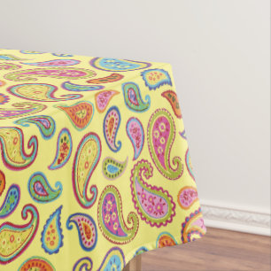 Niedliches buntes 1. Geburtstags-Party Paisleys Tischdecke