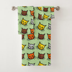Niedliches buntes badhandtuch set