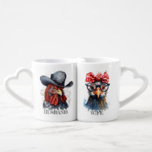 Niedliches buntes, lustiges rotes Tierpaar