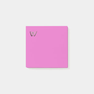 Niedliches Butterfly-Design hellrosa Nachhinweise Post-it Klebezettel