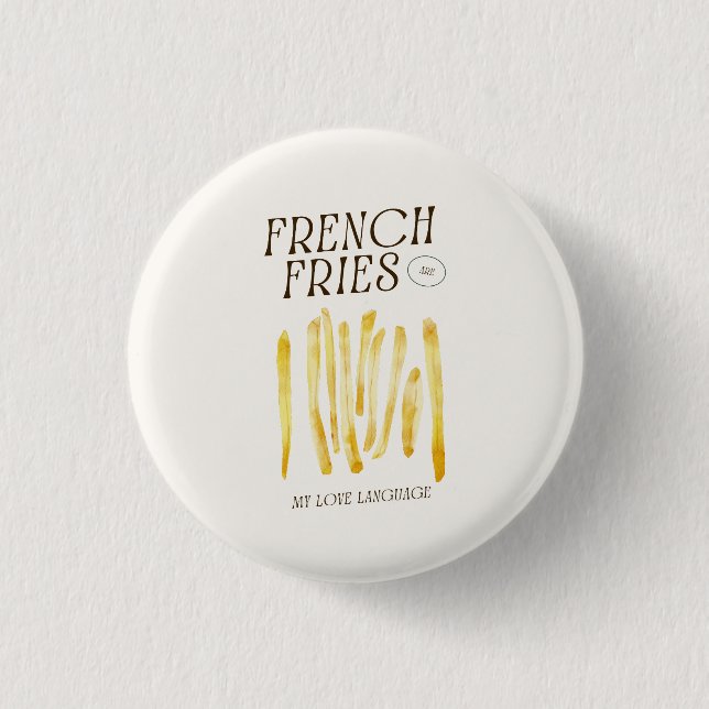 Niedliches Button-Button für Freunde von Fries Button (Vorderseite)