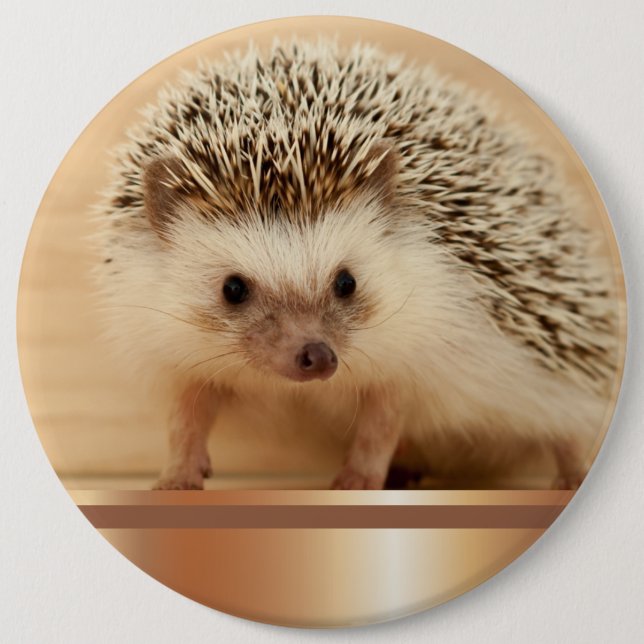 Niedliches Button für den Igel (Vorderseite)