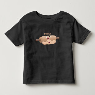 Niedliches Button und Teig Backwaren Cartoon Kleinkind T-shirt