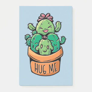 Niedliches Cacti Hug Post-it Klebezettel