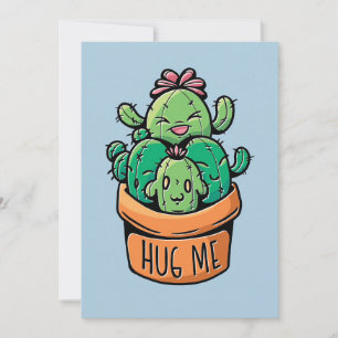 Niedliches Cacti Hug Save The Date