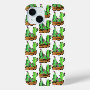 Niedliches Cactus cacti succulents pattern Case-Mate iPhone Hülle