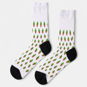 Niedliches Cactus Pattern auf Socken