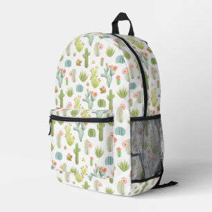 Niedliches Cactus Stehend Pattern Bedruckter Rucksack