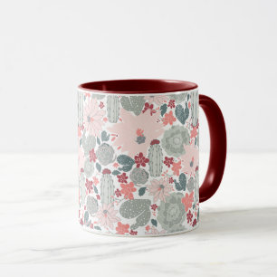Niedliches Cactus succulents Pattern Tasse