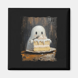 Niedliches Cake Ghost Esskuchen Funny Halloween Fo Magnet