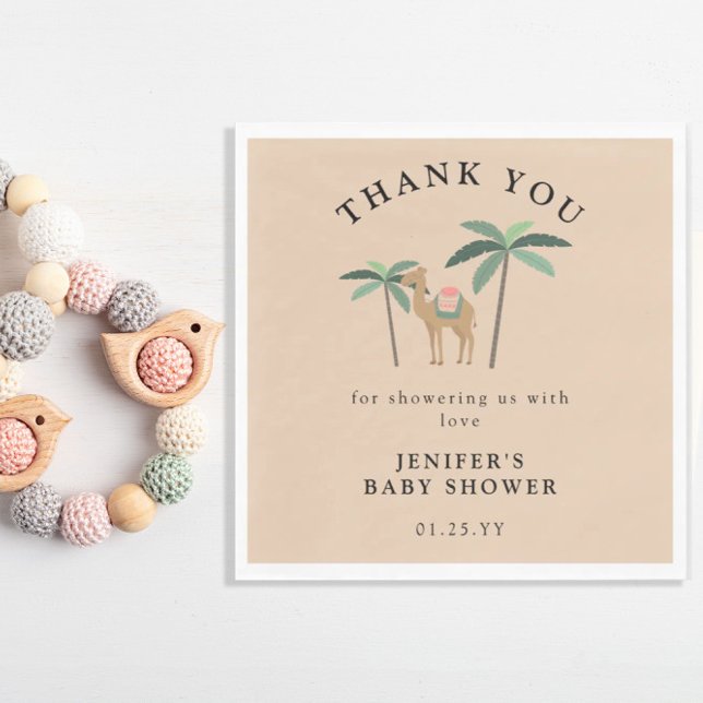 Niedliches Camel Baby Duschpapier Napkin. Serviette (Von Creator hochgeladen)