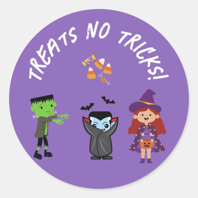 Niedliches Candy Corn Kids Halloween Kostüm Party Runder Aufkleber (Vorderseite)