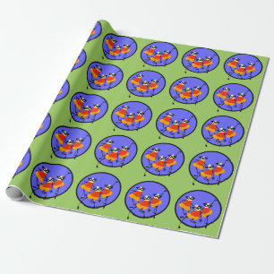 NIEDLICHES CANDY CORN WRAPPING PAPIER GESCHENKPAPIER