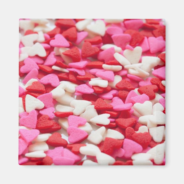 Niedliches Candy Heart Pattern Magnet (Vorne)