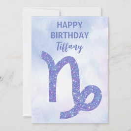 Niedliches Capricorn Astrologie Custom Happy Birth Karte