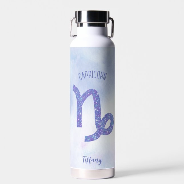 Niedliches Capricorn Astrologie Signieren Personal Trinkflasche (Vorne)