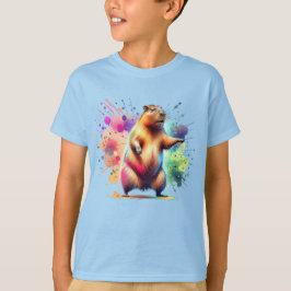 Niedliches Capybara Frische Pasta machen T-Shirt