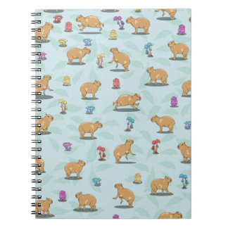 Niedliches Capybara Muster Notizblock