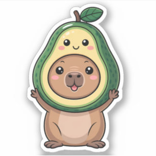 Niedliches Capybara Vinyl Stickers Aufkleber