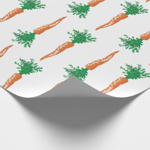Niedliches Carrot Osterdesign Geschenkpapier